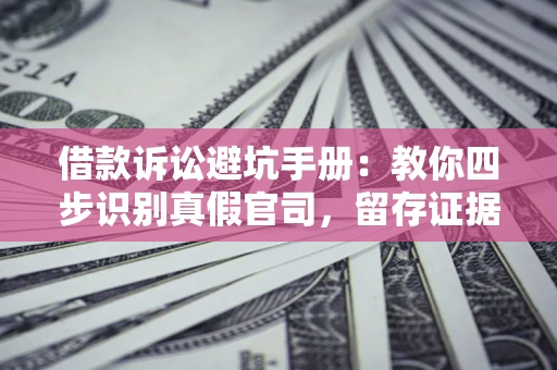 济南借款诉讼避坑手册：教你四步识别真假官司，留存证据不踩雷