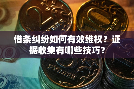 济南借条纠纷如何有效维权？证据收集有哪些技巧？