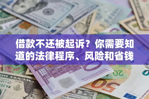 济南借款不还被起诉？你需要知道的法律程序、风险和省钱技巧